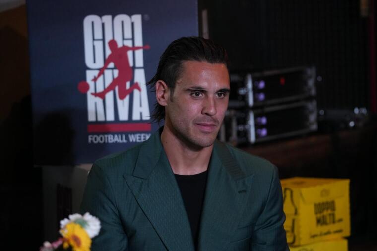 Nicolas Viola durante uno degli eventi della Gigi Riva Football Week | Foto Centotrentuno/Marco Camba