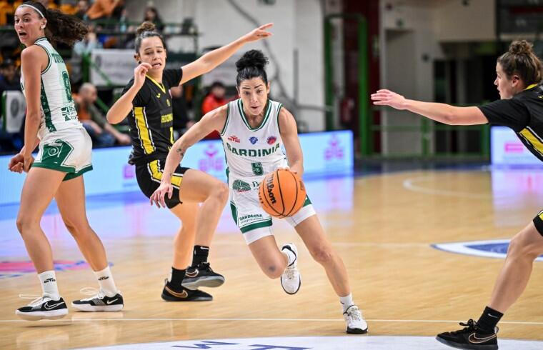 Debora Carangelo durante Dinamo Sassari-Alcantarilla | Foto Luigi Canu