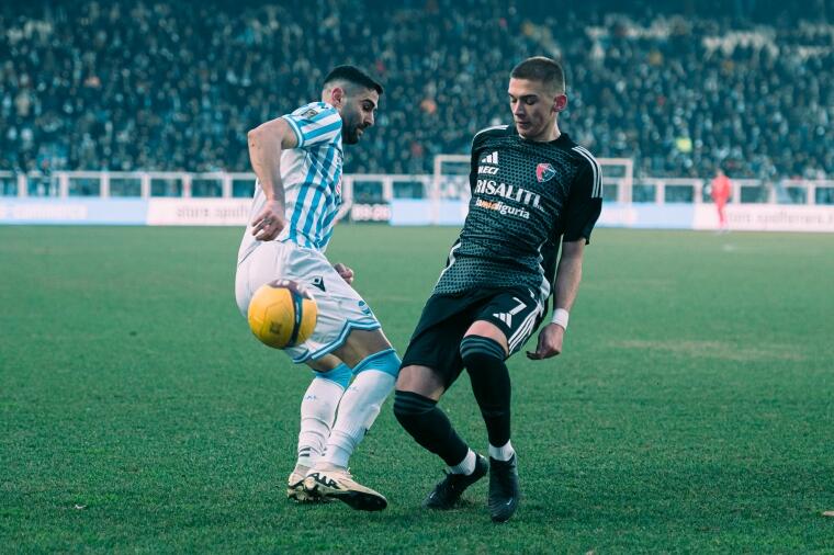 Mert Durmush, attaccante dei rossoblù in SPAL-Sestri Levante | Foto Nicolò Farina