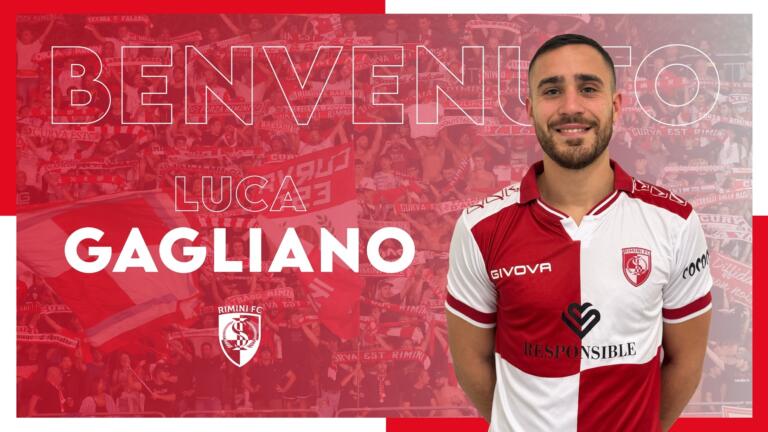 Luca Gagliano con la maglia del Rimini | Foto Rimini Calcio