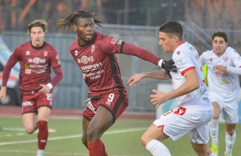 Jonathan Italeng, attaccante del Pontedera | Foto: Us Città di Pontedera