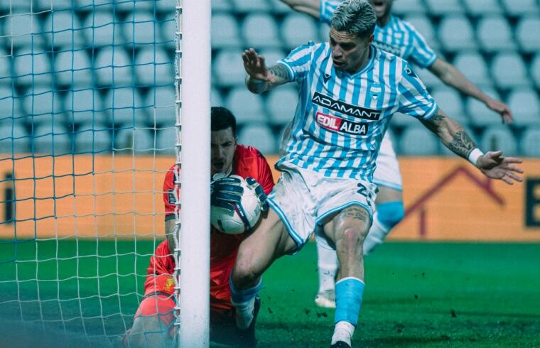 Juan Ignacio Molina con la maglia della SPAL | Foto Nicolò Farina