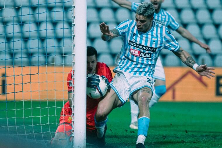 Juan Ignacio Molina con la maglia della SPAL | Foto Nicolò Farina