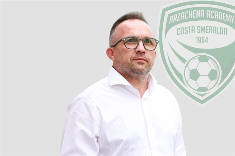 Pasquale Cossu, presidente dell'Arzachena Academy