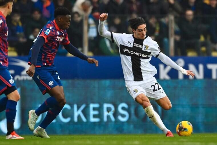 Matteo Cancellieri in azione con la maglia del Parma | Foto Parma Calcio