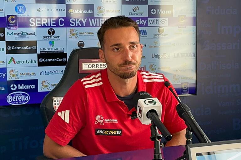 Alessandro Masala (Torres) in sala stampa