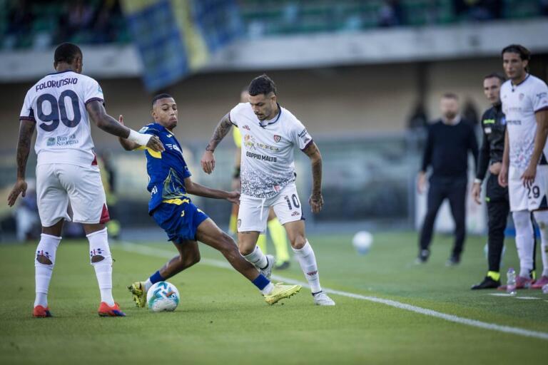 Gianluca Gaetano, giocatore del Cagliari, in occasione del match contro l'Hellas Verona | Foto Valerio Spano