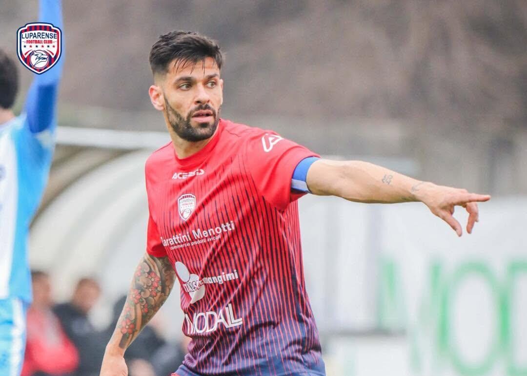 Francesco Bombagi con la maglia della Luparense | Foto Luparense Facebook