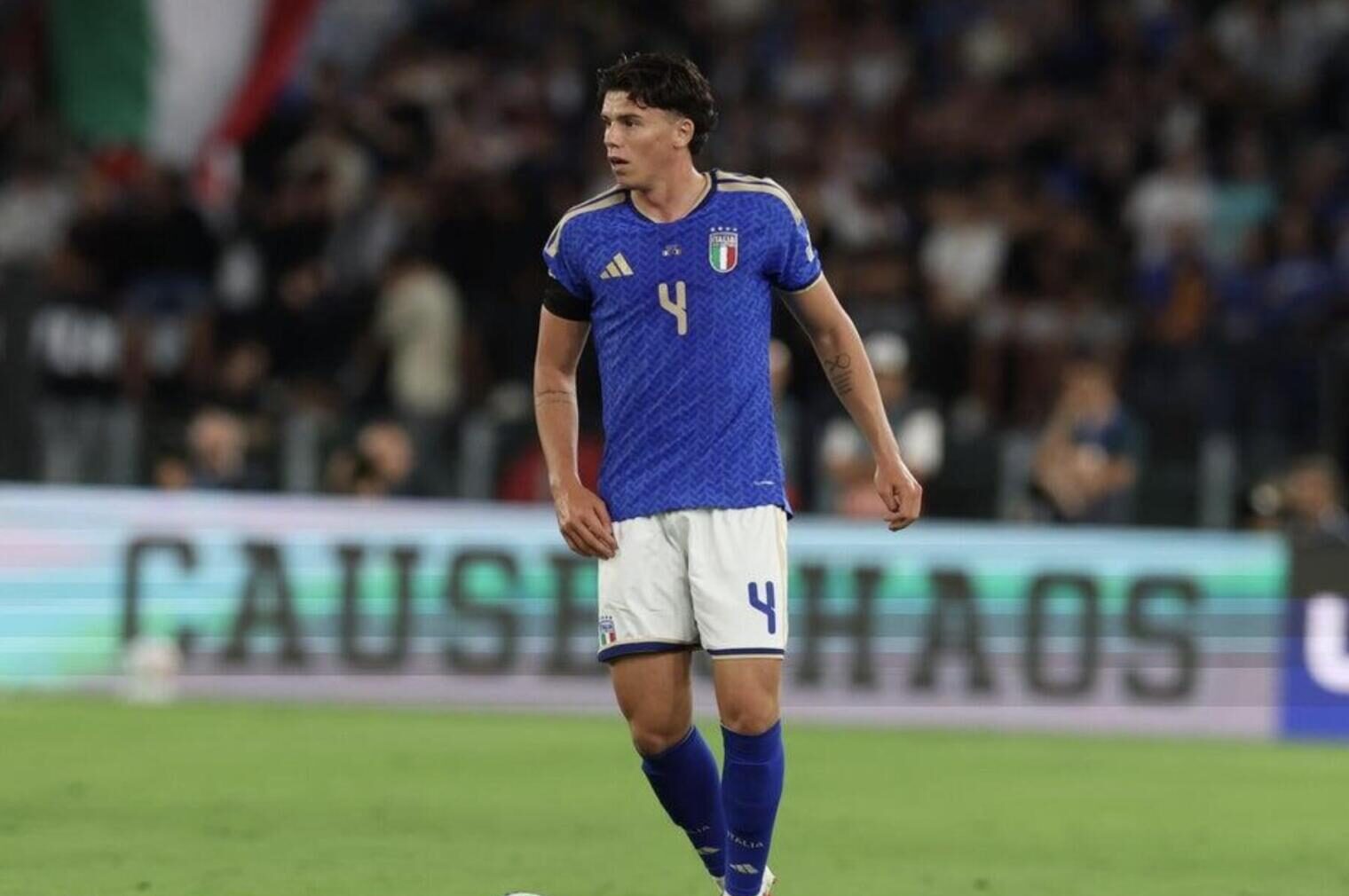 Alessandro Romano con la maglia della Nazionale durante Italia-Belgio | Foto Figc